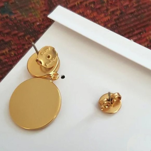 Tory Burch Antiqued Coin Drop Earrings NWOT - Picture 4 of 8